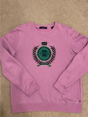Scotch & Soda Lavender Unisex Crewneck with Crest | Size Medium